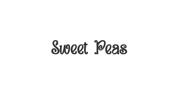 Sweet Peas font thumbnail